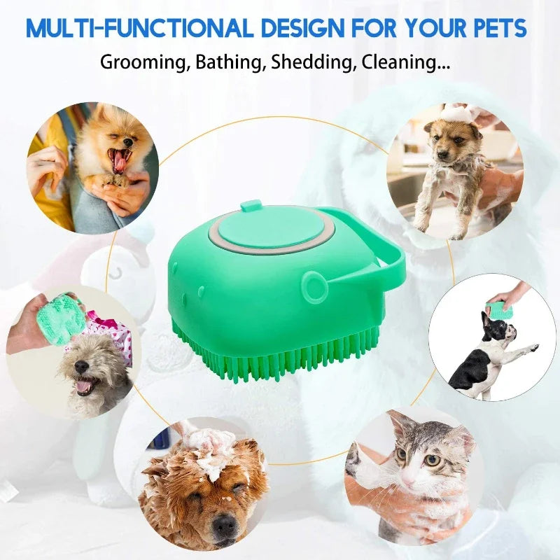 2-in-1 Pet Shampoo Brush