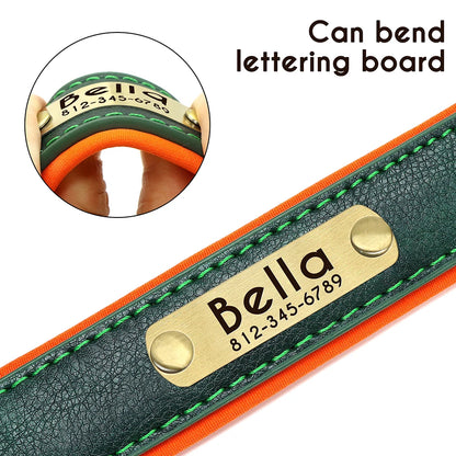 Personalized Leather Dog Collar