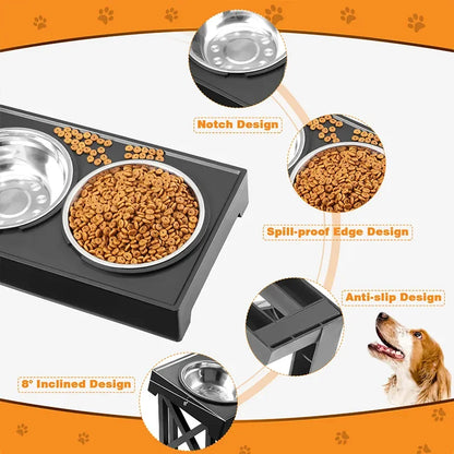 PetElevate: Adjustable Dog Bowls Stand