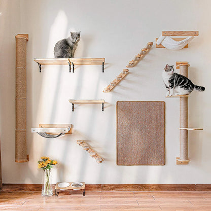 Wall-Mounted Cat Climbing Shelf