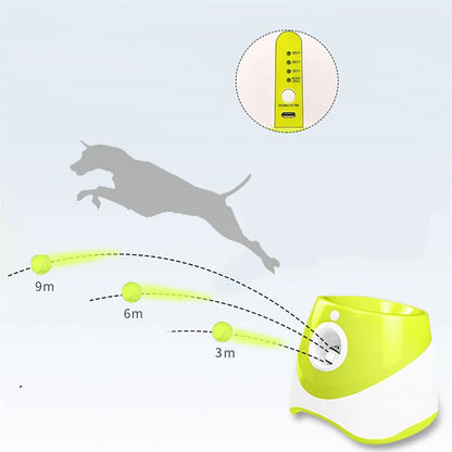 Lanceur automatique de tennis pour chiens