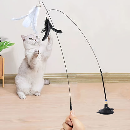 Cats Feathers Wand Interactive Toy