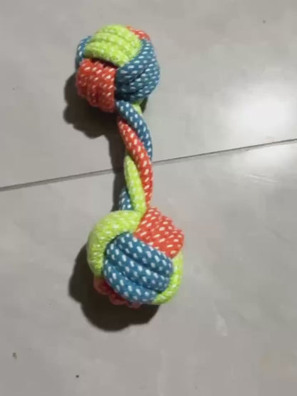 Dumbbell Rope Dog Toy Bite Resistant